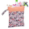 thumbnail image 4 of Bolsa de almacenamiento de pañales ANGGREK bolsa de pañales de tela impermeable con patrón de dibujos animados 2 bolsillos con cremallera multifuncional para viajes, 4 of 8