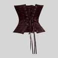 thumbnail image 2 of SRZYMJ Corset Tops for Women, Bustier Shapewear Bodysuit Elegant Bridal Satin Corset Waist Cincher Steel Boned Bustier with Rear Lacing for, 2 of 5