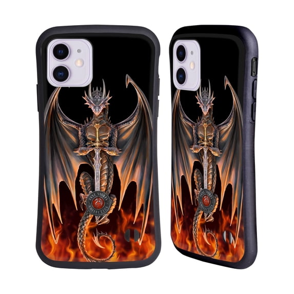 Head Case Designs Officially Licensed Anne Stokes Dragons 3 Warrior Hybrid Case Compatible with Apple iPhone 11