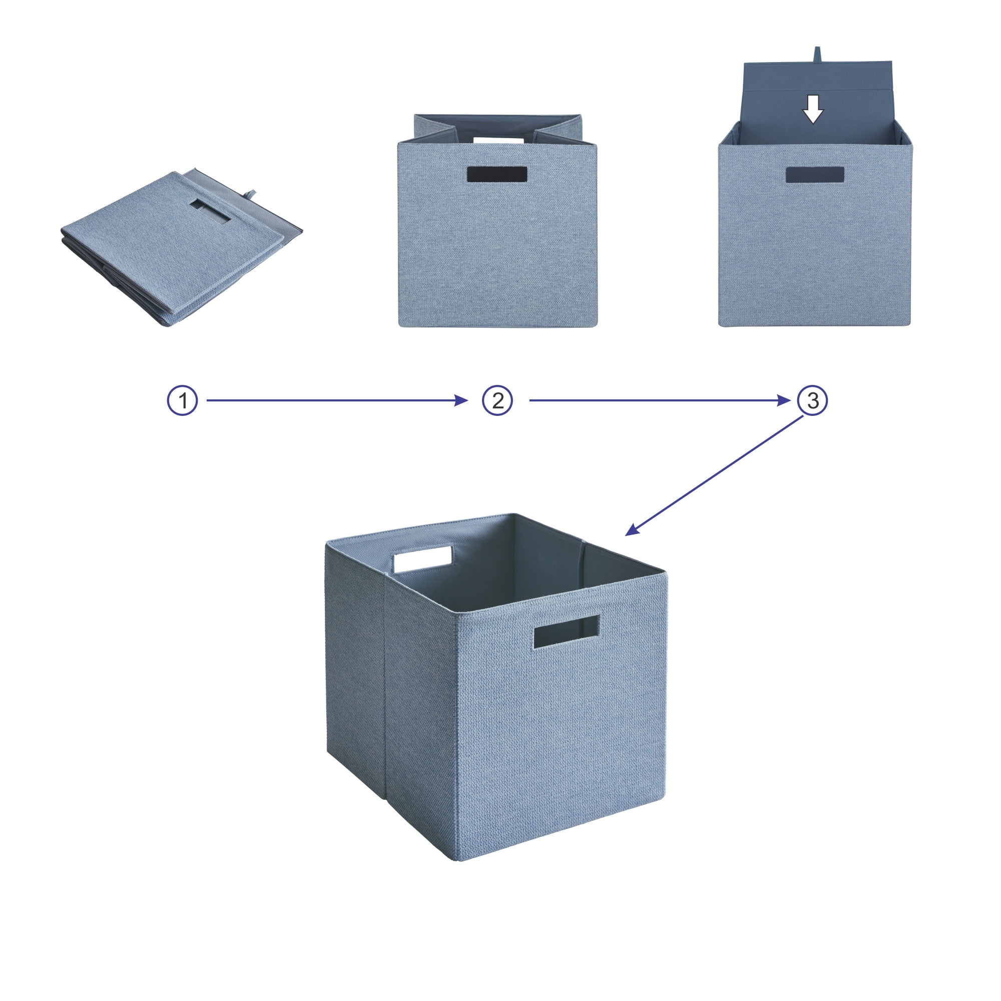 Better Homes & Gardens Fabric Cube Storage Bins (12.75