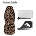thumbnail image 6 of Yuyamidu Leopard Car Seat Covers Front Seats Anti-Slip Back Fabric Waterproof Car Seat Cover Easy to Install Stretch Polyester Fabric Cover Universal Fit for Most Vehicle, 6 of 7