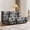 Black and White, variant on Loveseat Floor Sofa Chair, Oversized Lazy Bean Bag Couch for Living Room, Bedroom, Game Room, Soft Plush, Ergonomic, No Assembly, Purple