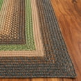 thumbnail image 6 of SAFAVIEH Braided Marco Bordered Machine Washable Reversible Area Rug, Brown/Green, 3' x 5', 6 of 20
