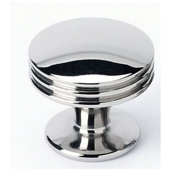 Alno A930-1-PN 1" Cabinet Knob Polished Nickel