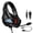 Gray, variant on 7829 Gaming Headset with Noise Canceling Microphone Surround Sound LED Headphone