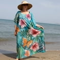 thumbnail image 6 of Women Beachwear Long Swimsuit Cover Up Plus Size Beach Cover Up Dress for Summer, 6 of 10