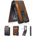 thumbnail image 1 of Cartera ZALVEX para hombre minimalista de 9 a 13 tarjetas con clip para billetes RFID, 1 of 8