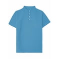thumbnail image 2 of Men's Henley Shirts Short Sleeve Moisture Wicking Quick Dry Casual Waffle Golf Tops Solid Color Summer Tshirts (XL, Sky Blue), 2 of 8