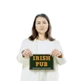 thumbnail image 3 of Irish Pub Street (2 Pack) 7 Inch x 10 Inch Novelty Aluminum Metal Sign Good Craic Cold Pints Durable Weatherproof UV Protected Perfect for Bars Kitchens Man Caves Fun Gift for Irish, 3 of 6