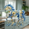 thumbnail image 6 of SLYNSHome Multicolor Horses Sun Catcher Colorful Stained Glass Plastic Window Hanging Suncatcher Birthday Gifts for Women Men, 6 of 6
