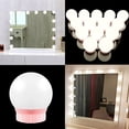 thumbnail image 4 of Makeup Mirror Light Lamp LED Pink Mirror Light Dimming Bathroom Changing Mirror Barber Shop Bulb 2/6/10/14 Lights ,Widely Use, 4 of 6