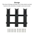 thumbnail image 4 of Support de Stockage de Canne à Pêche Portable Vertical 3-link Plastique Réutilisable Bateau Poteau Rack Monter Tube Mains Libres Professionnel Portant Organisateur Noir, 4 of 7