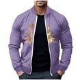 thumbnail image 2 of LOVZFMLL Jackets for Men Pullover Sweater Stand Collar Elastic Solid Color Half Sweater For Men Stand-up Collar Sweater, 2 of 5