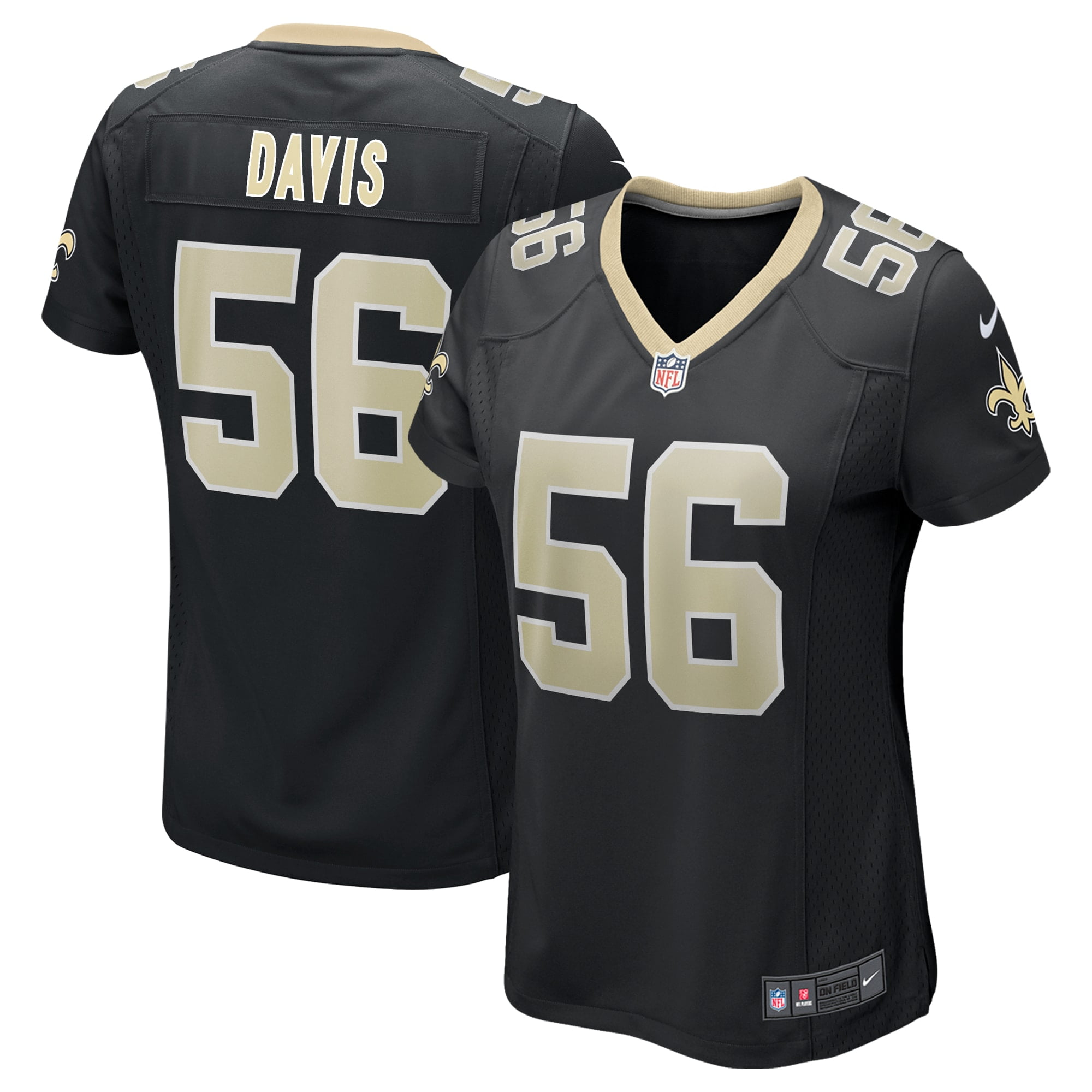 Demario Davis New Orleans Saints Nike Women's Game Jersey - Black - Walmart.com
