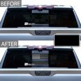 thumbnail image 3 of Bogar Tech Designs Precut Rear Middle Window American Flag Vinyl Decal Compatible with GMC Sierra and Chevy Silverado 2019-2021, Thin Blue Line, 3 of 5