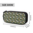 thumbnail image 3 of Uemuo Bear Sunflower Printed Pencil Pen Case, Portable Pencil Pouch with Zipper, Compact Stationery Bag Makeup Bag, Pencil Bag for Home Office, 3 of 9