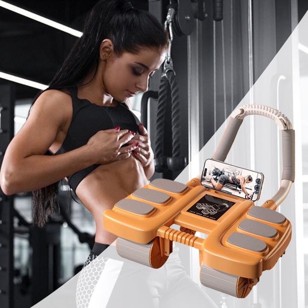 Roller AB Wheel AB Máquina de ejercicio Doble rueda para la Oficina de Gimnasio Orange
