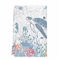 thumbnail image 2 of Coastal Turtle Kitchen Towels Set of 1, Summer Beach Nautical Ocean Coral Seahorse Absorbent Dish Towels for Kitchen, Microfiber Hand Towel, Quick Drying Tea Towel for Cleaning Decorative Dishcloths, 2 of 7