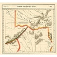 thumbnail image 2 of Vandermaelen 13x12 Black Ornate Wood Framed with Double Matting Museum Art Print Titled - Texas, Arkansas Territory - Vandermaelen 1827, 2 of 4