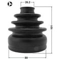 thumbnail image 2 of Febest BOOT INNER CV JOINT KIT 89X101X26.2 # 0515-CX7T OEM GP27-22-540, 2 of 2
