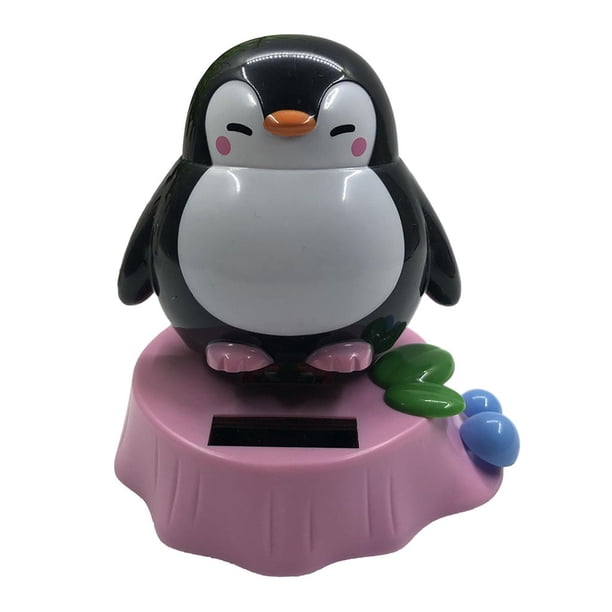 Pingüino bailarín con energía solar que sacude la decoración del coche Gloria Pingüino bailarín