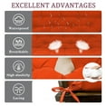 thumbnail image 2 of Outdoor swing cushions bench cushion, Waterproof Porch swing replacement cushions for outdoor furniture, 4" thick Bench Cushion for Backyard, Patio, Lawn（Orange color 40×60in）, 2 of 6