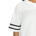 thumbnail image 3 of Women's Gameday Couture  White Cincinnati Bengals Oversized Sporty Mesh V-Neck Top, 3 of 3
