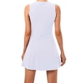 thumbnail image 2 of Valcatch Women's Tennis Dress Sleeveless Golf Workout Dresses with Separate Biker Shorts 4 Pockets, 2 of 9