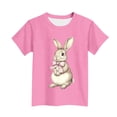 thumbnail image 2 of Wo-Fusoul T-Shirt de Pâques pour Enfants, Haut Décontracté à Manches Courtes et Col Rond, T-Shirt Graphique Imprimé pour Garçons et Filles de 3 à 15 Ans, Chandail Polyvalent pour le Printemps et l'Été, 2 of 5