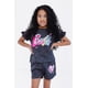 thumbnail image 5 of Conjunto de ropa para niñas pequeñas, camiseta y pantalones cortos de felpa francesa para Barbie, 5 of 6