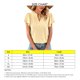 thumbnail image 5 of Blusa de manga con volantes hueca Escote en V Blusa de manga corta de color liso Top para mujer Lady Girl Amarillo XL, 5 of 6