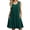 Dark Green, variant on EASYBRAUS Women Sleeveless A Line Midi Dress Loose Casual Pocket Summer Dress