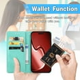 thumbnail image 2 of for Motorola Edge 40 Neo Leather Phone Case, 3D Carved Relief Flower Lace Pattern Folio Flip Cover Kickstand, Floral Card Holder Cash Slot, Magnetic Clasp, Hand Wrist Strap, 2 of 8