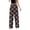 Black-3, variant on Christmas Pajama Pants Women Elastic Waist Loose Casual Festive Print Flannel Lounge Pants Christmas Pj Bottoms