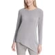 thumbnail image 2 of Blusa metálica Calvin Klein para Mujer Gris Extragrande, 2 of 2