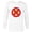 White, variant on Marvel Melting X-Men Logo Paint Drip - Long Sleeve T-Shirt for Men - Customized-White