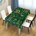 thumbnail image 7 of Coolnut Green Patricks Day Fabric Rectangle Tablecloth - Waterproof and Wrinkle-Resistant Table Cloth 60x90 Inch Table Cover for Indoor & Outdoor Dining House Decor, 7 of 7