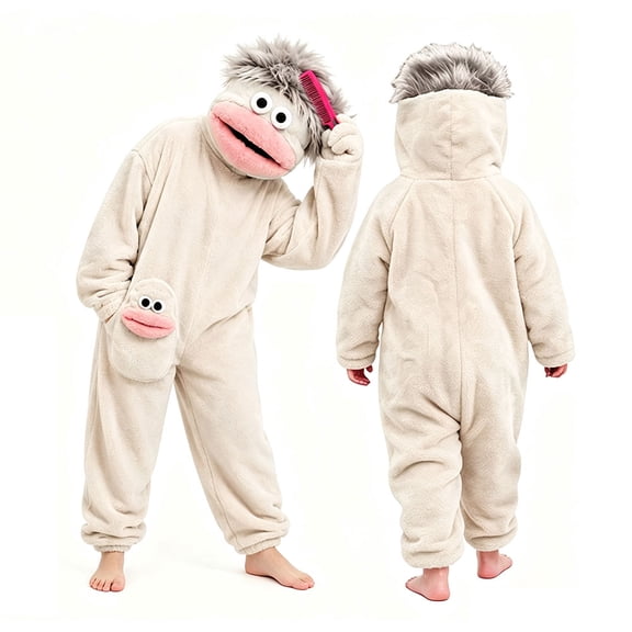 Big Mouth Onesie Pajamas Silly Soft Big Mouth Monsters Plush Jumpsuit Cartoon Funny Wearable Blanket Hoodies For Women Men