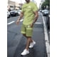 thumbnail image 3 of Ropa deportiva para hombre, camiseta de manga corta y pantalones cortos, traje completo de verano de 2 piezas, traje deportivo informal a la moda para correr, novedad de 2024, 3 of 4