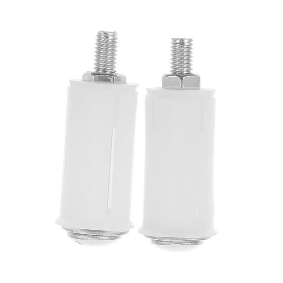 FRCOLOR 2pcs Quick Release Toilet Seat Bolts And Hinges Kit Plastic Screws And Rubber Expansion Nuts For Universal Toilet Seat Installation