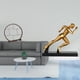 thumbnail image 2 of Expositor de madera antiguo con estatua de corredor moderna, escultura de arte abstracto para decoración del hogar, entrada, mesa, organizador de ofic, 2 of 8