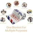 thumbnail image 5 of Gifts for Dad from Daughter Son- Soft Letter Blanket- Dear Dad Birthday Gift, Love You Always Blanket Throw for Bed Sofa Napping, 5 of 7