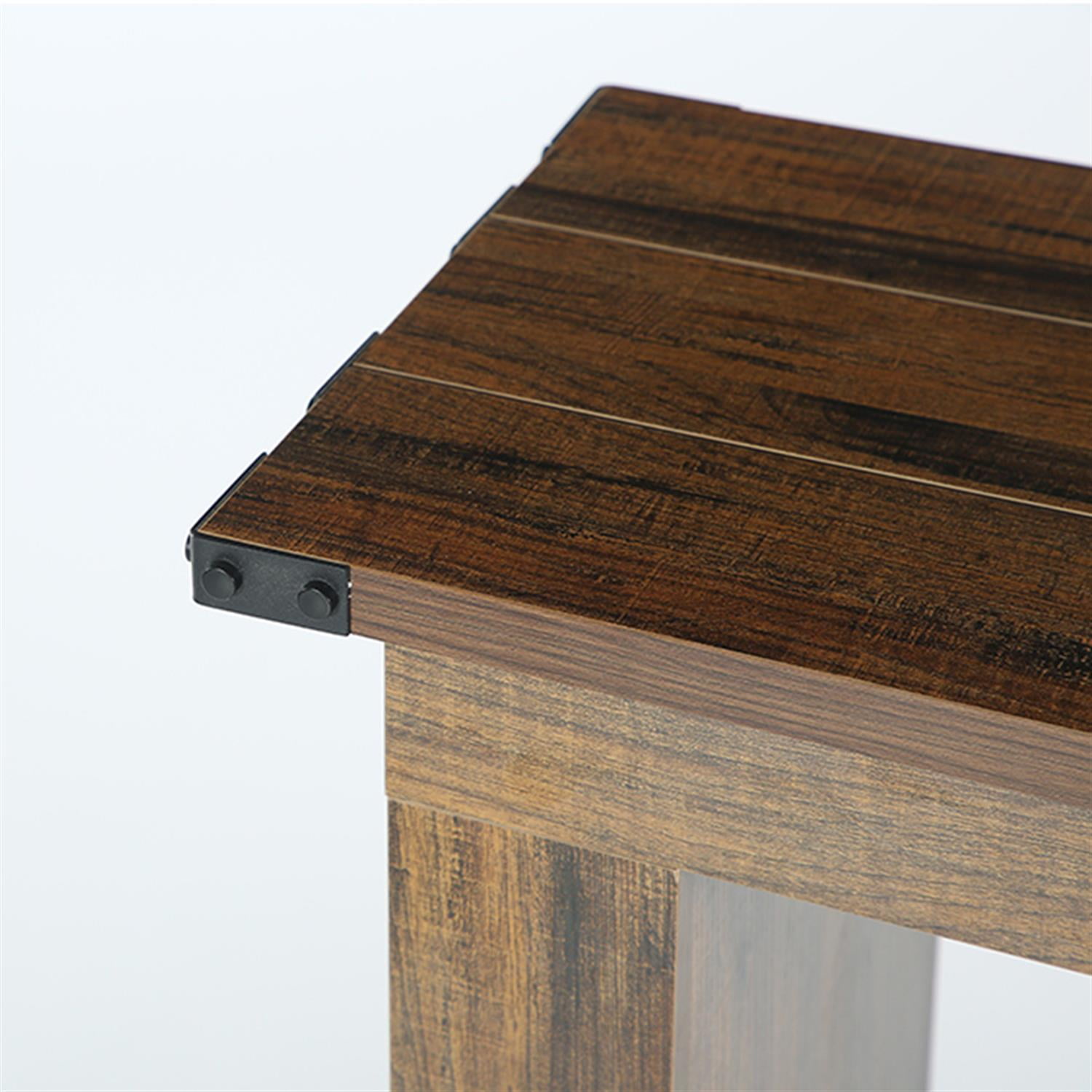 Demi Bonn 63" Console Table, Farmhouse Wood Sofa Table 2-Tier Entryway Table, Foyer Display Table, Brown