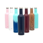 Simple Modern Spirit 25oz Wine Bottle - Double Wall, Vacuum Insulated Wine Bottle with Leak Proof Lid - 18/8 Stainless Steel Deep Ocean