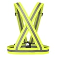 thumbnail image 3 of Chaleco con correas reflectantes para correr de noche, ropa de seguridad para trabajo nocturno y tráfico Likrtyny  Para estrenar, 3 of 5