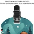 thumbnail image 4 of Square 2Pack PU Leather Christmas Snowman Cruise Luggage Tag with Privacy Cover and Name ID Tag for Travel Handbags Backpacks Luggage Tags, 4 of 6