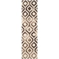 thumbnail image 2 of Safavieh Dip Dye Collection DDY679L Handmade Geometric Watercolor Ivory and Chocolate Wool Area Rug (5' x 8'), 2 of 10