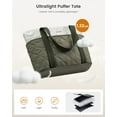 thumbnail image 5 of LOVEVOOK Puffer Laptop Tote Bag, Large Work Travel Laptop Bag for for Women, 15.6 Inch Large Computer Briefcase for Teacher Nurse Casual Shoulder Bag, Lightweight Soft Handbags, 5 of 10