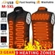 thumbnail image 2 of Chaleco calefactable de 9 zonas, chaquetas eléctricas con calefacción, ropa deportiva para hombres y mujeres, abrigo calefactable de grafeno, chaqueta calefactora USB para acampar, 2 of 4