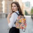 thumbnail image 6 of FORMRS Mini Backpack Purse for Women Travel Daypack Casual Shoulder Bag, Art Geometric, 6 of 7